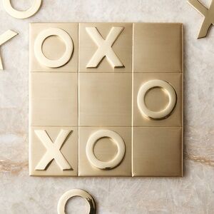 *New in Box* Luxury Brass Tic Tac Toe Set